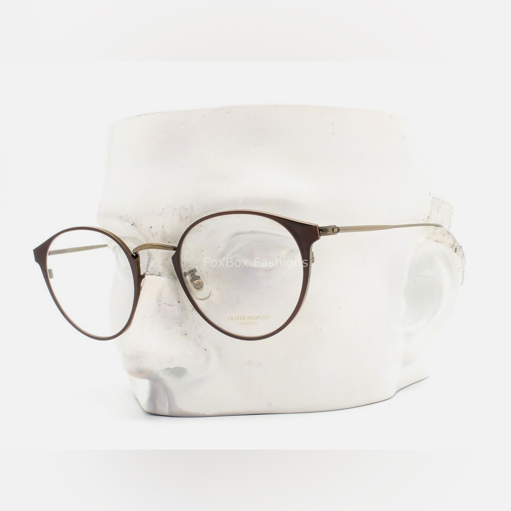 Brand new Oliver Peoples Otteson Eyeglasses OV1260TD Brown Antique Gold